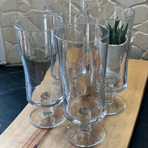 IKEA | Set of 4 | MJOD Footed Pedestal Beer Pilsner Glasses